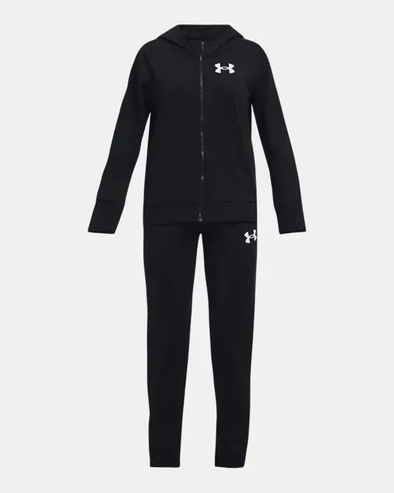 Under Armour Girls' UA Knit Hooded Tracksuit. 1