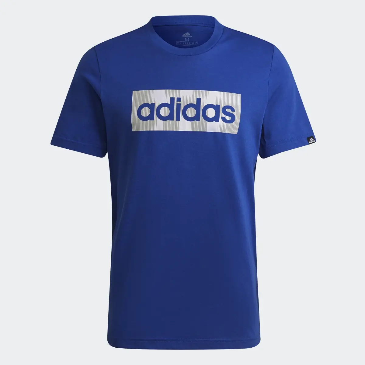 Adidas Playera Logo Cuadrado Estampada. 1