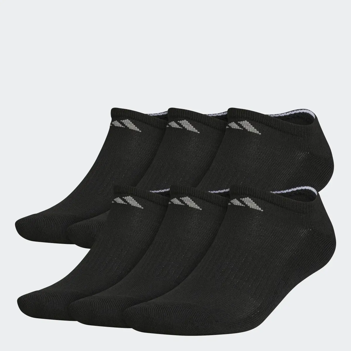 Adidas Athletic Cushioned No-Show Socks 6 Pairs. 1 Adidas Athletic Cushioned No-Show Socks 6 Pairs. 1