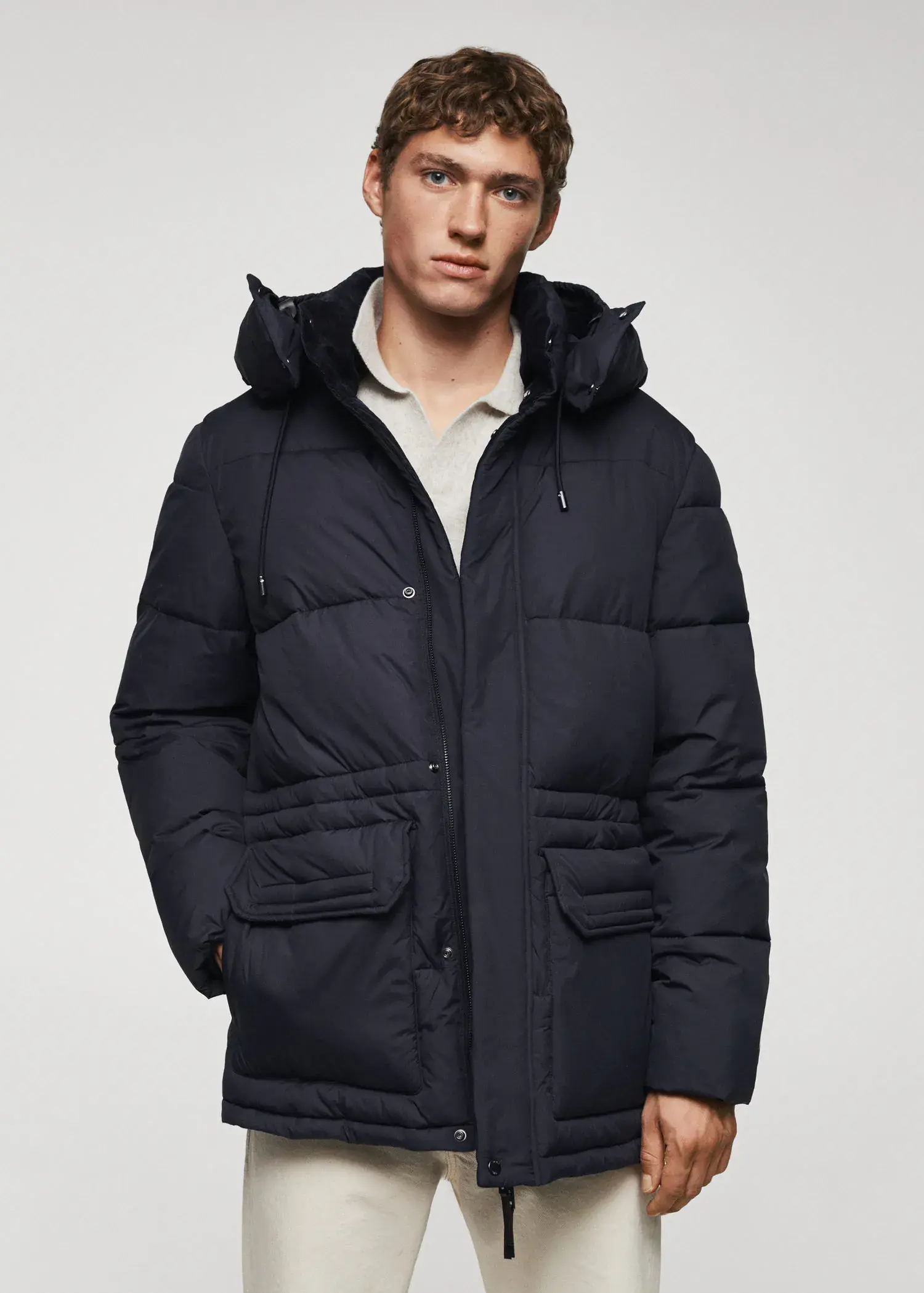 Mango Water-repellent quilted parka. 1