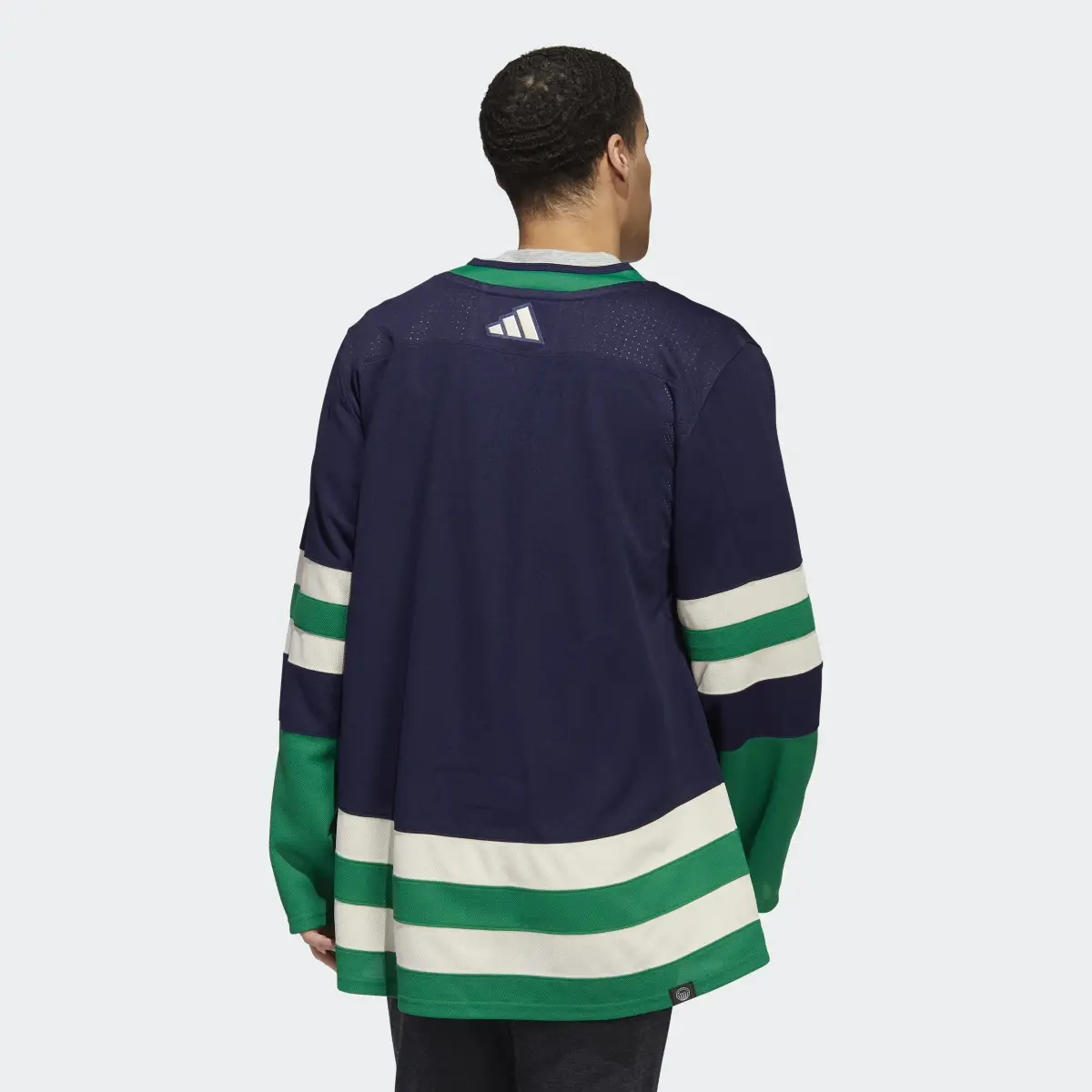 Adidas Canucks Authentic Reverse Retro Wordmark Jersey. 3