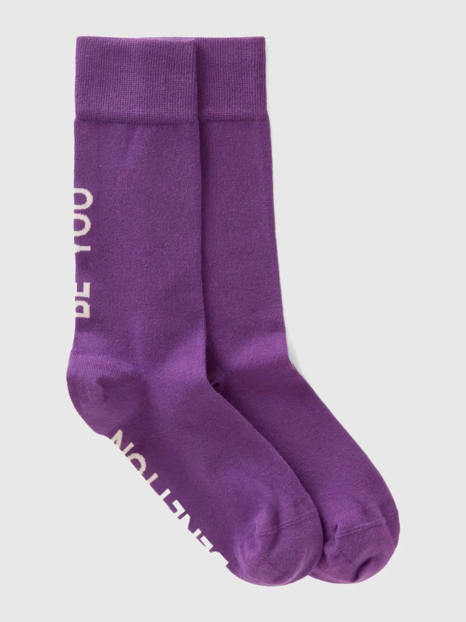 Benetton Purple "BE YOU" socks. 1