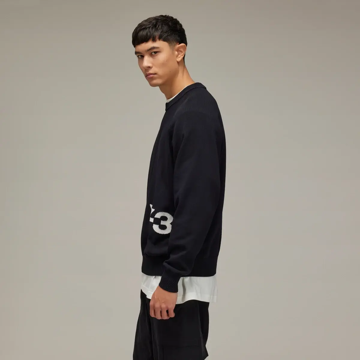 Adidas Y-3 Classic Knit Crew Sweater. 3