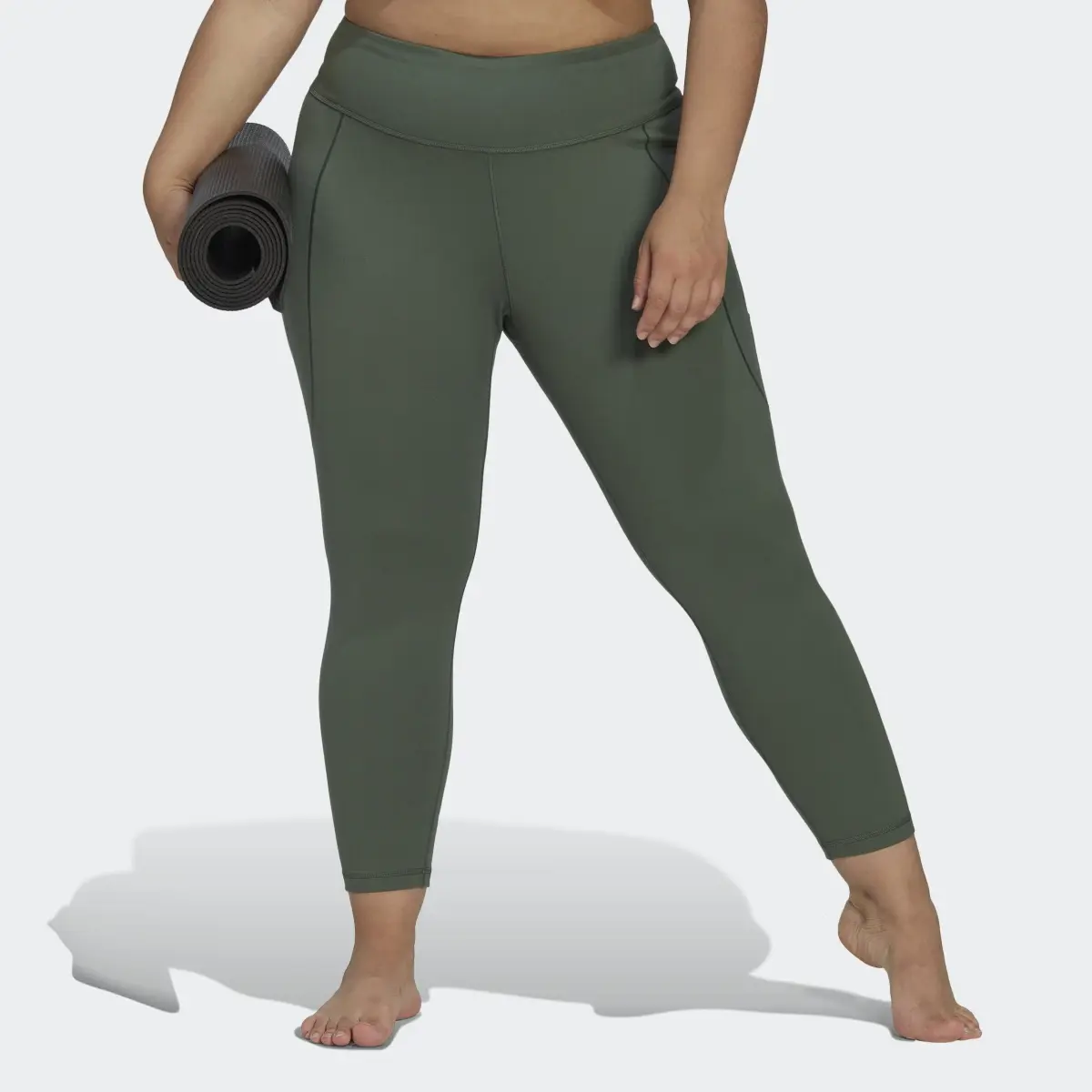 Adidas Yoga Studio 7/8 Leggings (Plus Size). 1