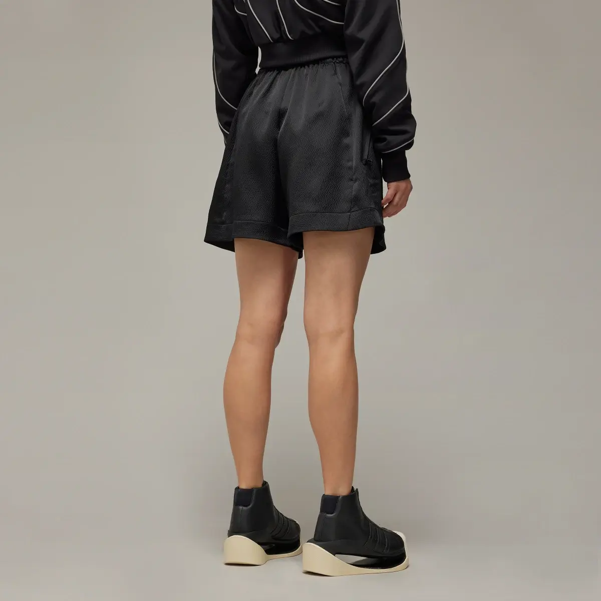 Adidas Y-3 Tech Seersucker Shorts. 3