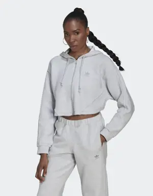 Crop Full-Zip Loungewear Hoodie