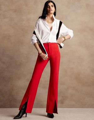 Flare Sculptweave Pant red