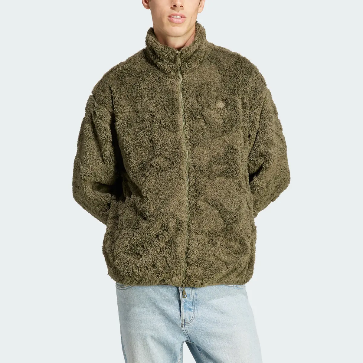 Adidas Adventure Camo Fleece Full-Zip Jacket. 1