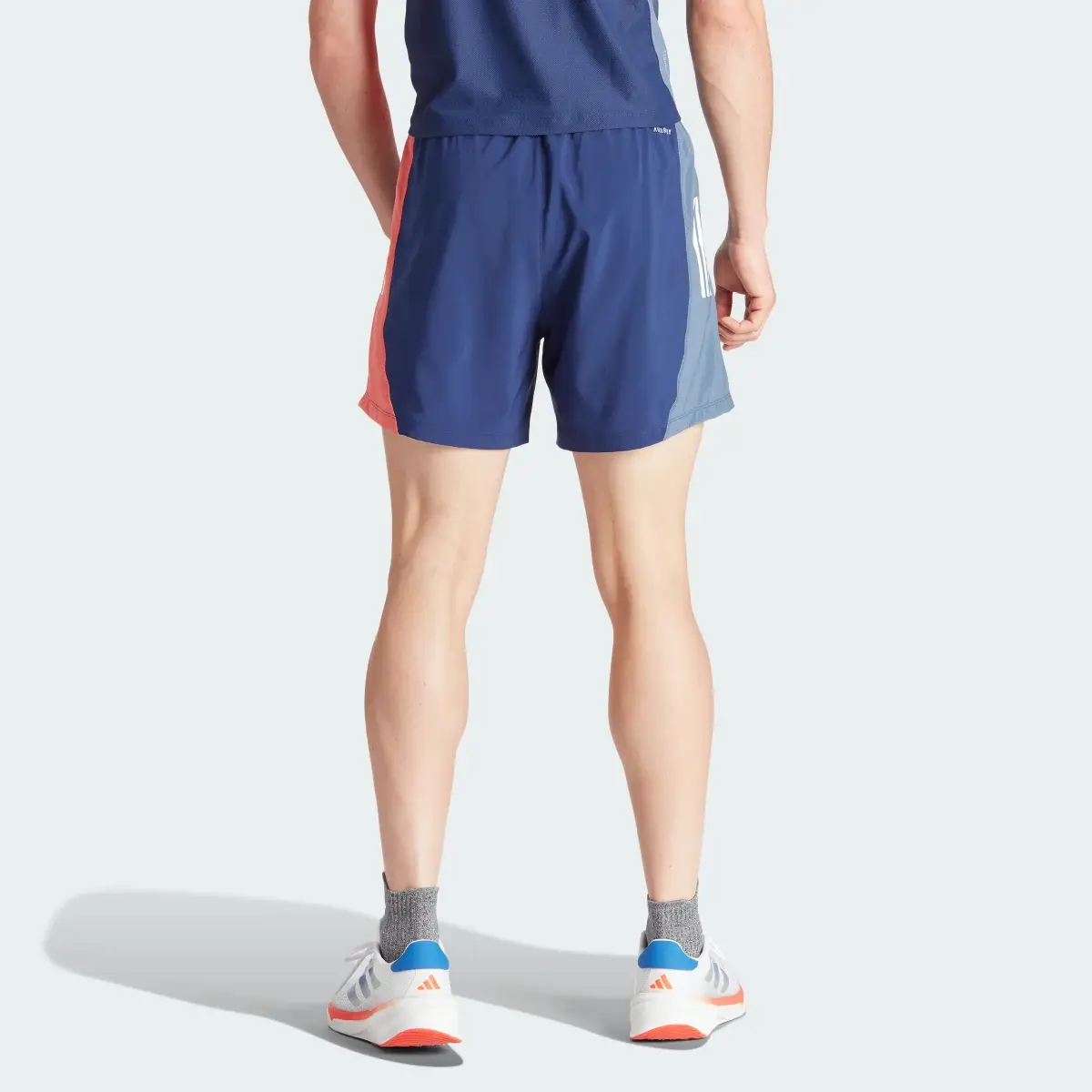 Adidas Own The Run Colorblock Shorts. 3