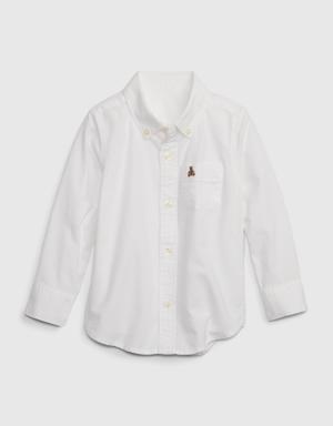 Toddler Cotton Oxford Shirt white
