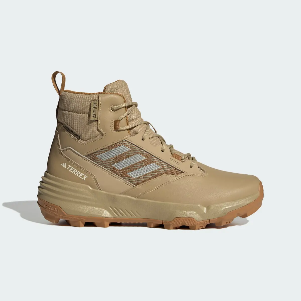 Adidas TERREX Unity Leather Mid RAIN.RDY Hiking Shoes. 2