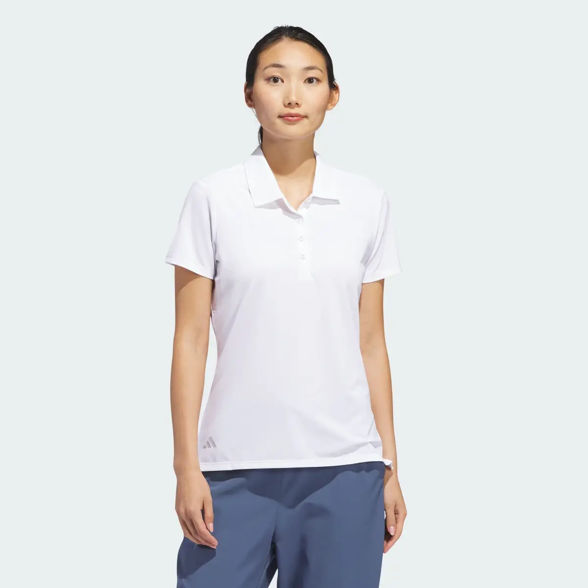 Adidas Ultimate365 Solid Short Sleeve Polo Shirt. 2