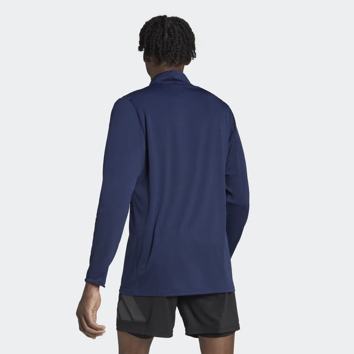 Adidas Train Essentials Seasonal Training 1/4-Zip Long Sleeve Tee. 3