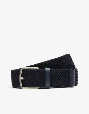Lacoste Men's Lacoste Engraved Buckle Stretch Knitted Belt