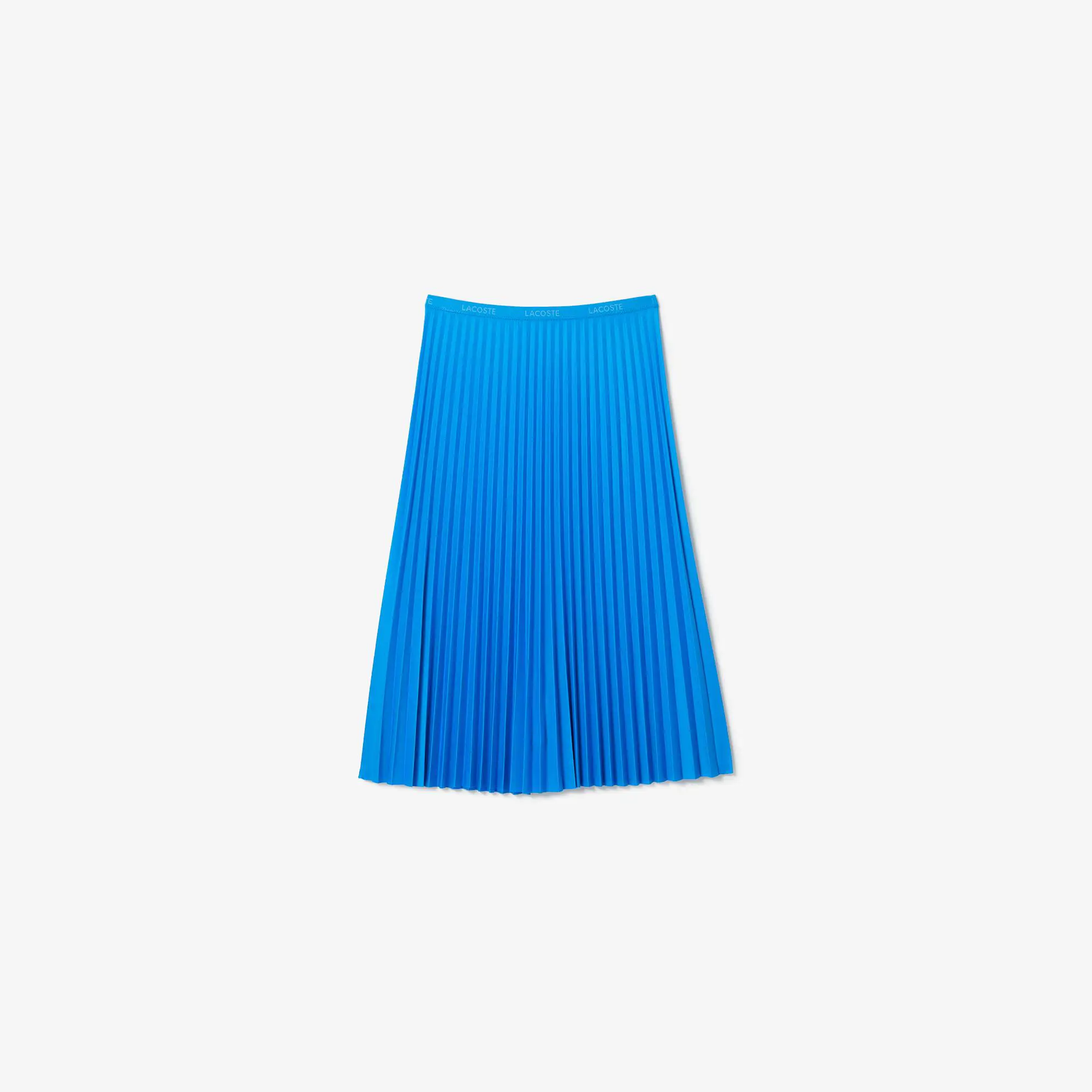 Lacoste Falda plisada fluida con cintura elástica para mujer. 2 Lacoste Falda plisada fluida con cintura elástica para mujer. 2