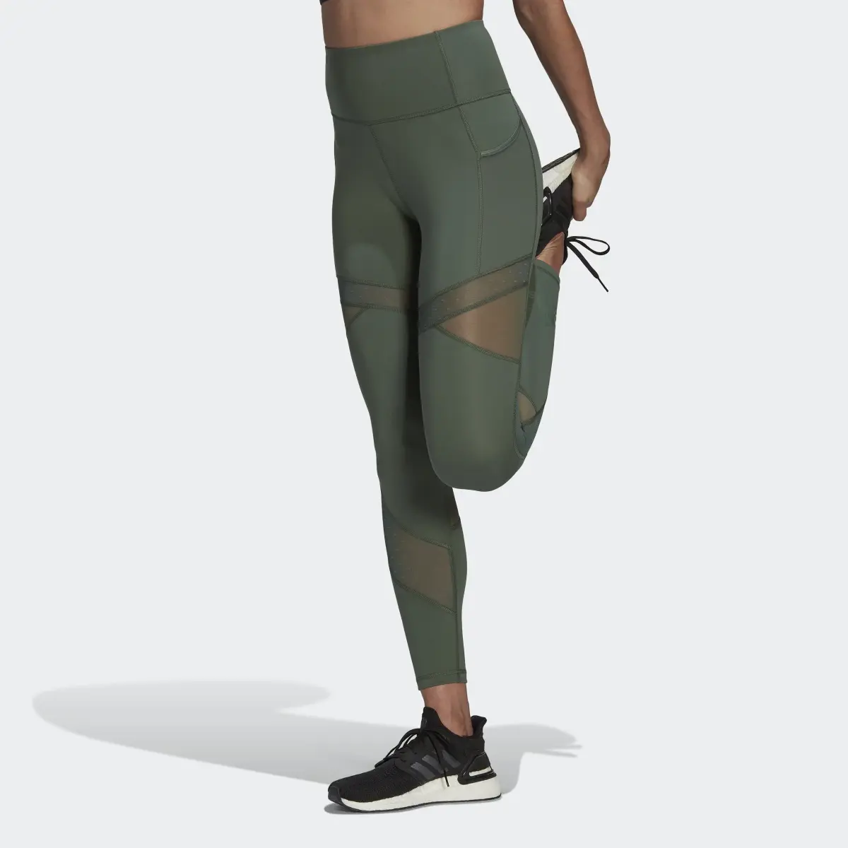 Adidas Circuit High-Waisted Mesh 7/8-Leggings. 1