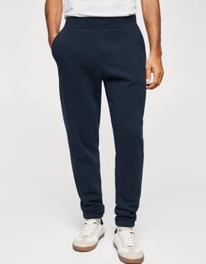 Sustainable cotton jogger trousers