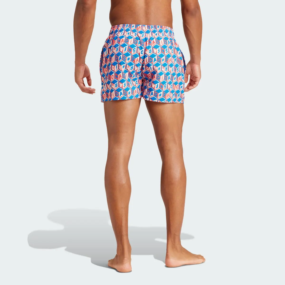 Adidas FARM Rio 3-Stripes CLX Swim Shorts. 3