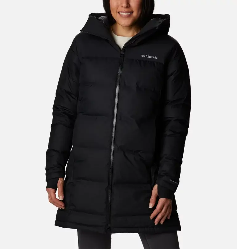 Columbia Women's Opal Hill™ Hooded Long Down Puffer Jacket. 2