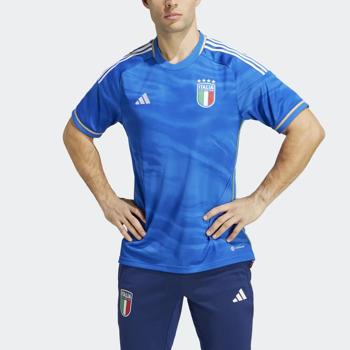 Adidas Italy 23 Home Jersey. 1