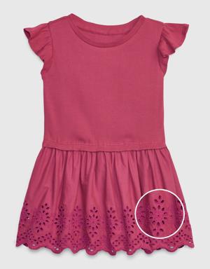 Gap Toddler Eyelet Dress pink