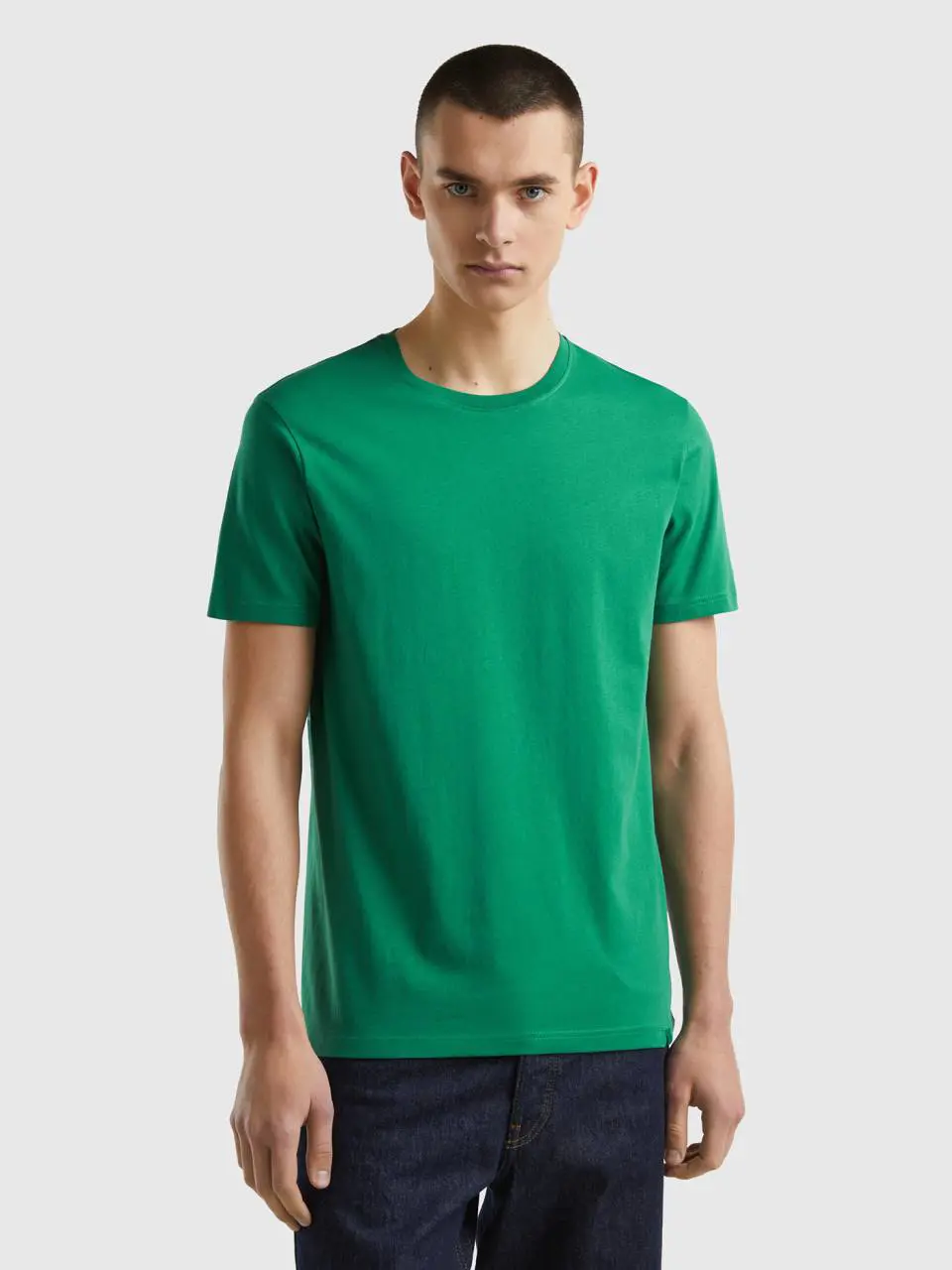 Benetton dark green t-shirt. 1
