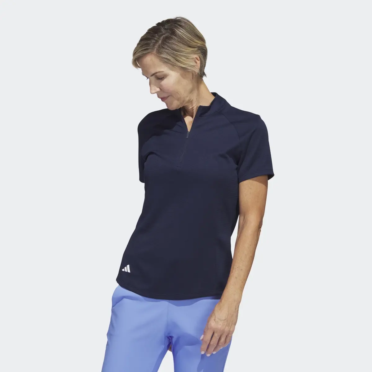 Adidas Textured Golf Polo Shirt. 2