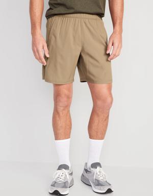 Essential Woven Workout Shorts for Men -- 7-inch inseam beige