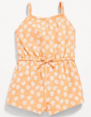 Old Navy Printed Sleeveless Jersey-Knit Romper for Baby multi