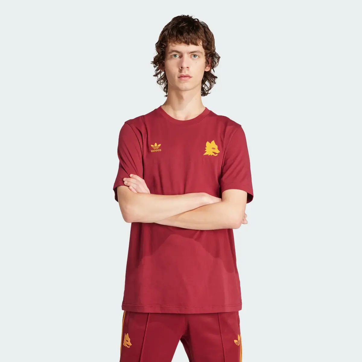 Adidas AS Roma Essentials Trefoil T-Shirt. 2