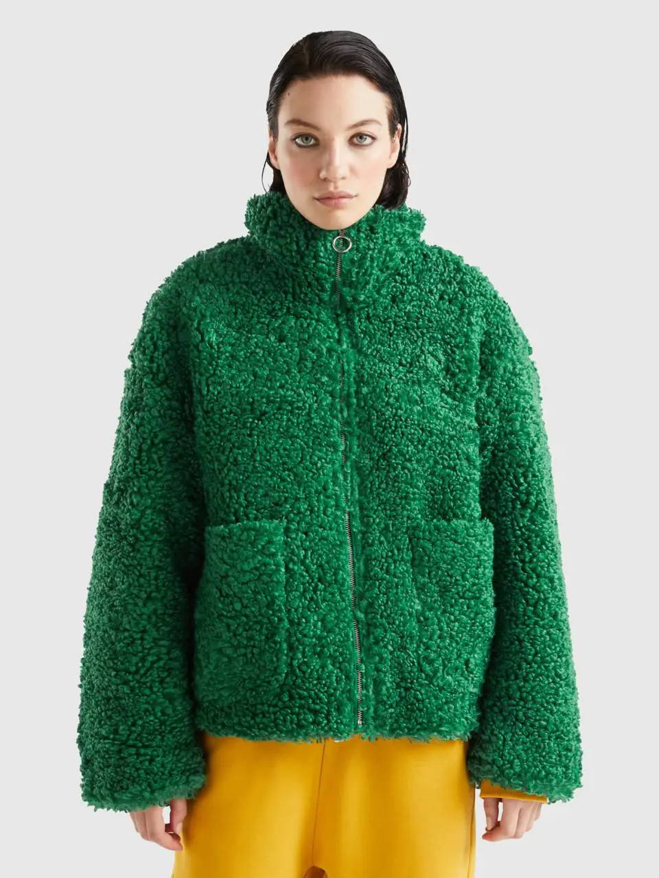 Benetton faux fur jacket. 1