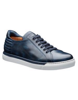 Burnished Leather Sneakers