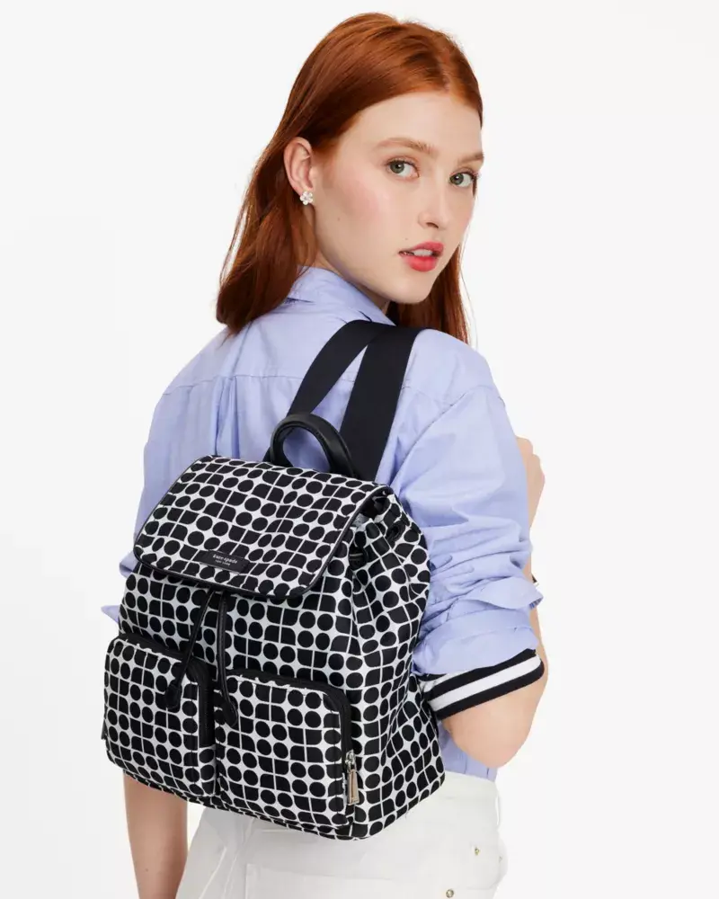 Kate Spade Noel Jacquard Backpack. 2