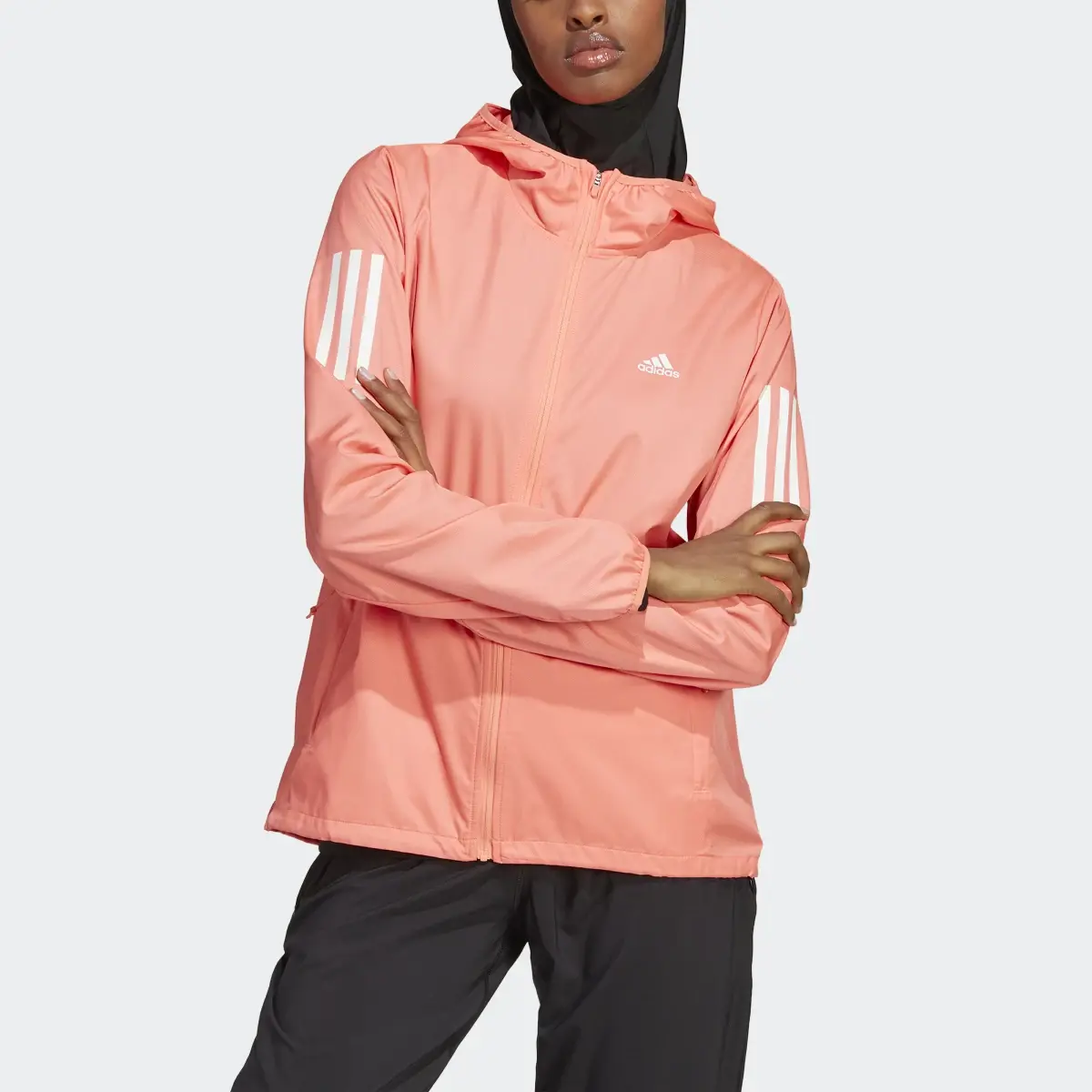 Adidas Giacca a vento da running Own the Run Hooded. 1