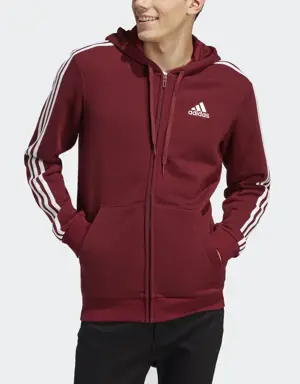 Adidas Casaco com Capuz em Fleece 3-Stripes Essentials