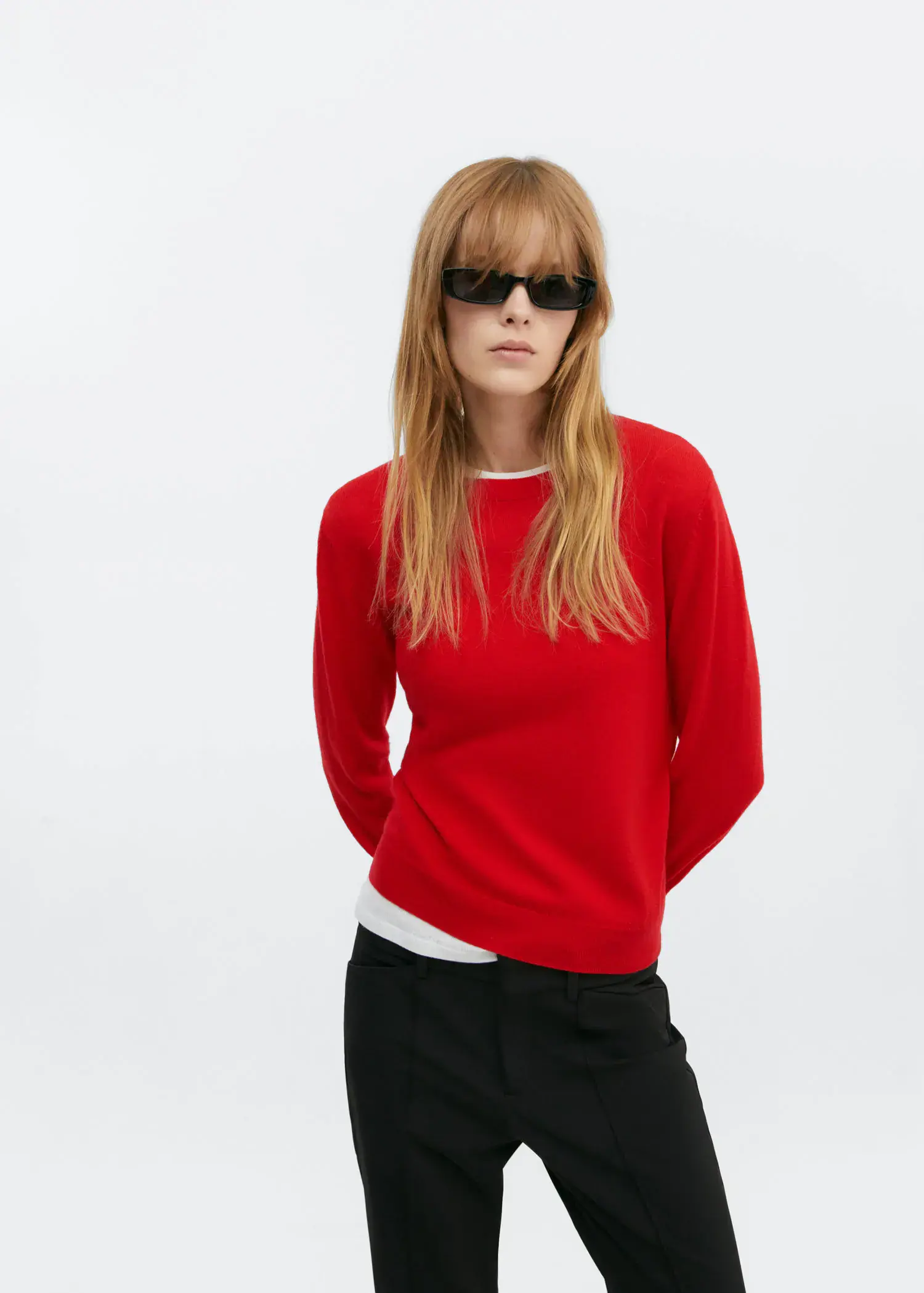 Mango Pull-over laine col montant. 1