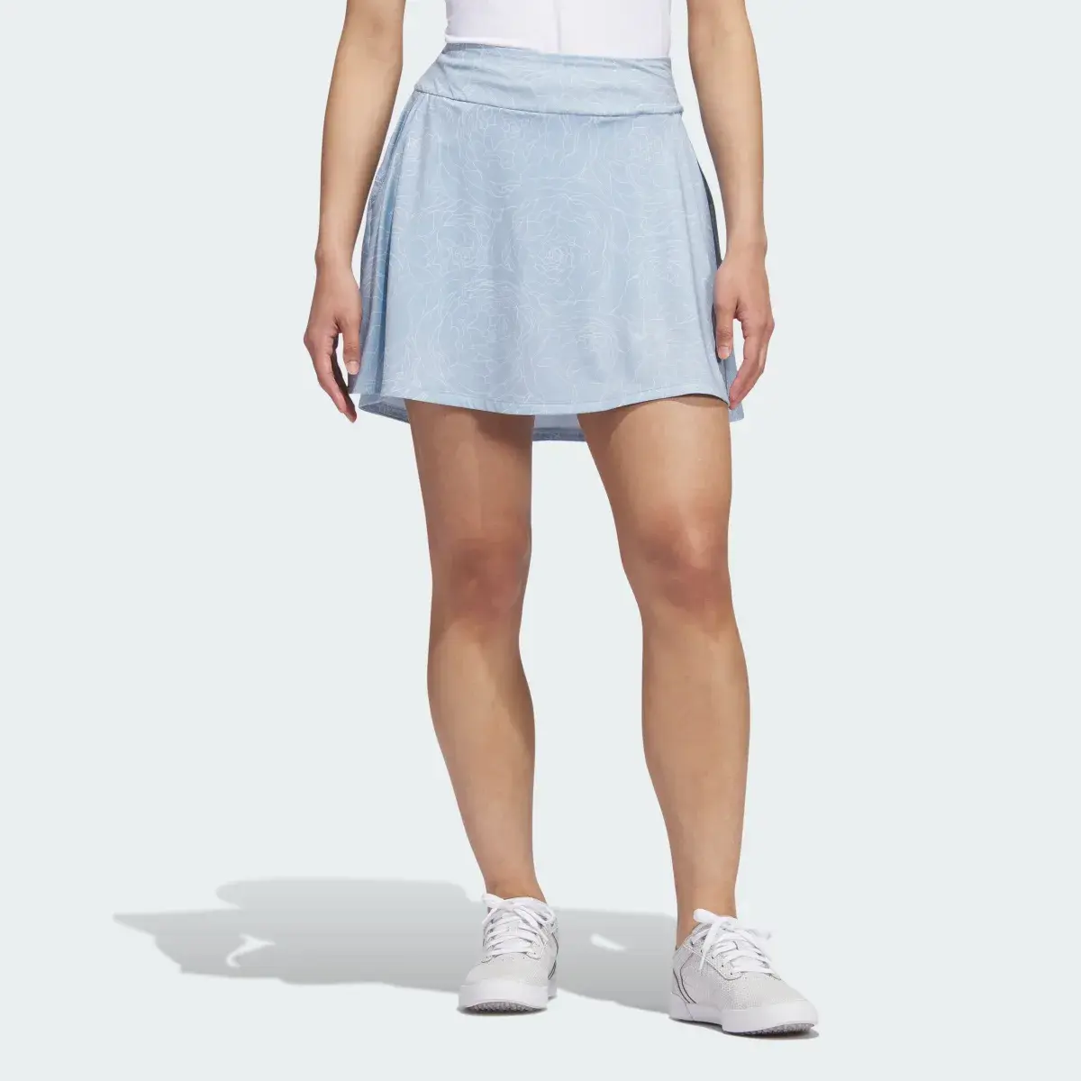 Adidas Essentials Printed Golf Skirt. 1