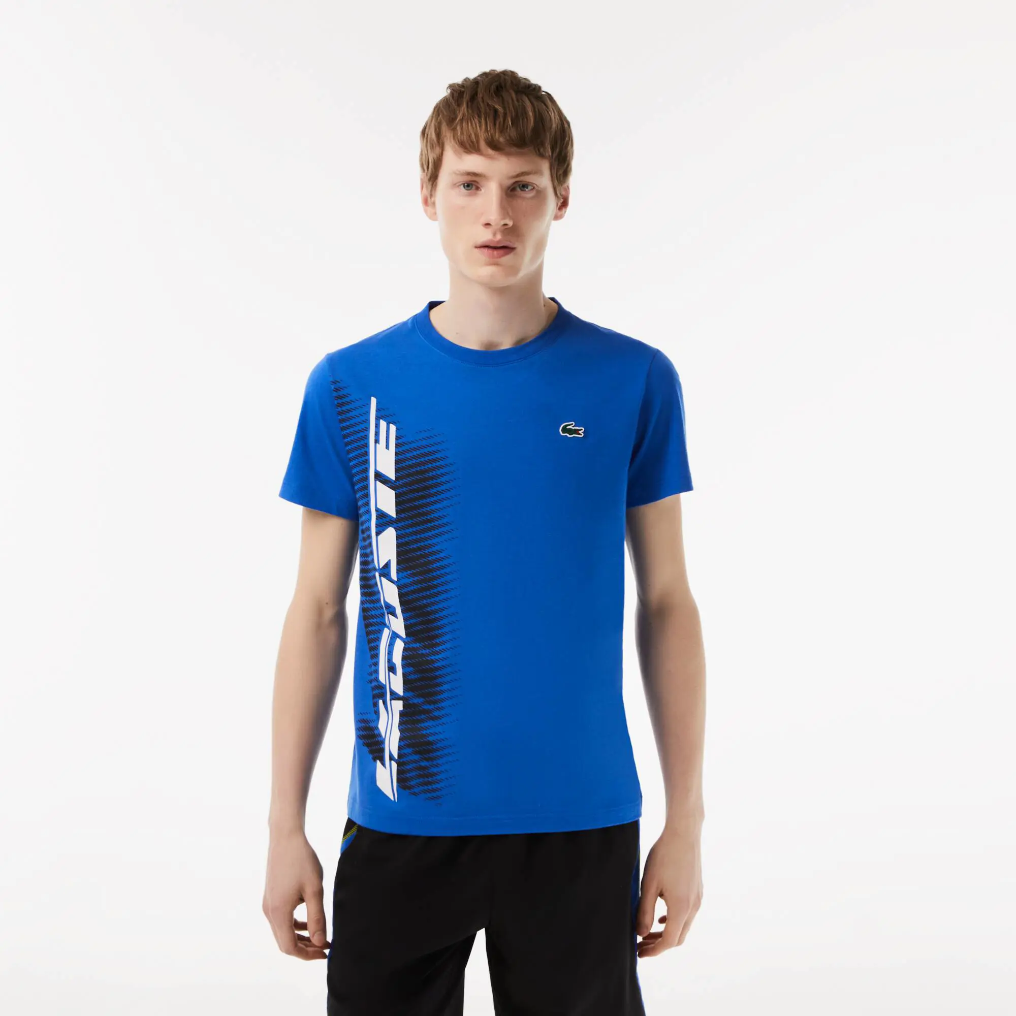 Lacoste T-shirt homme Lacoste Sport regular fit avec marquage contrasté. 1