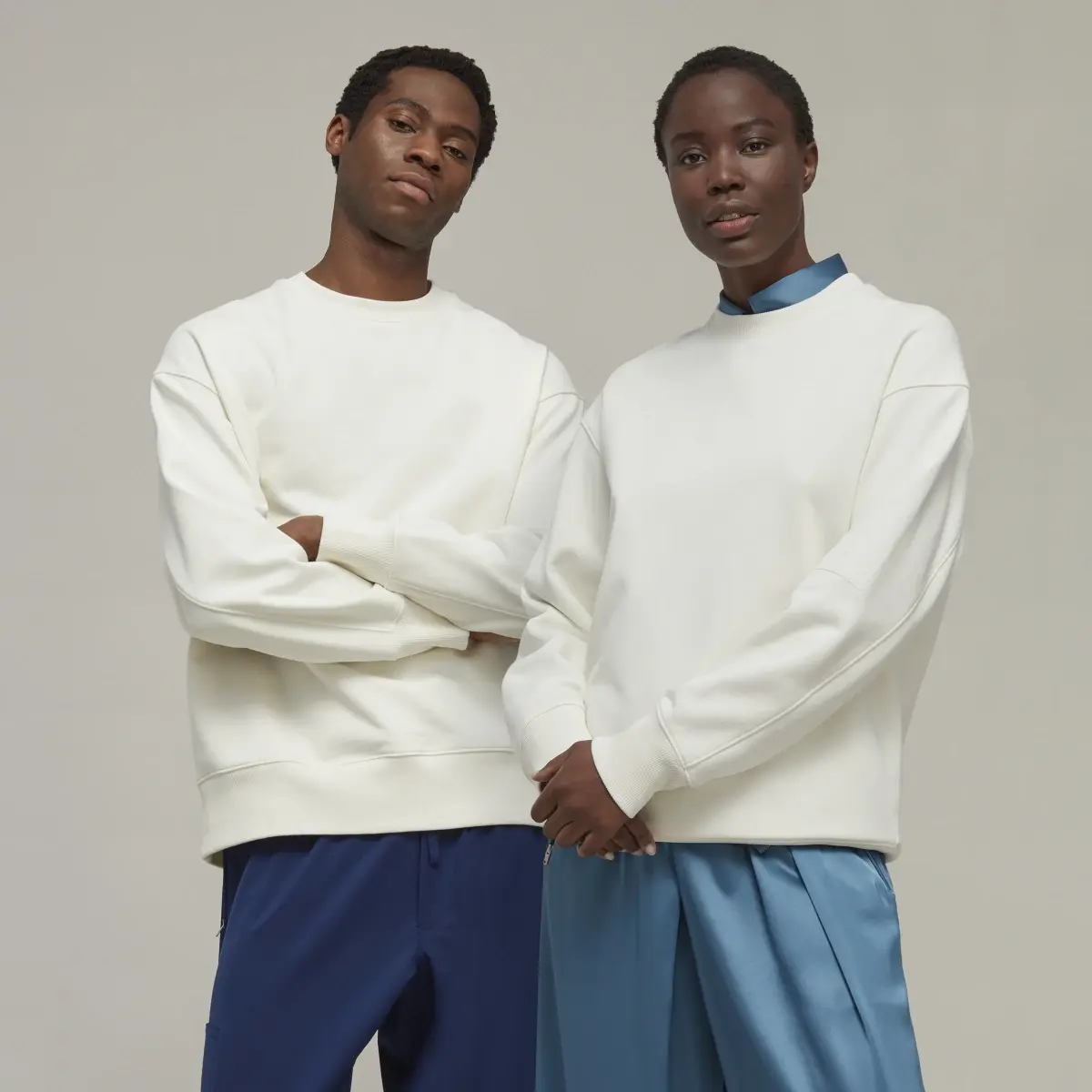 Adidas Y-3 Organic Cotton Terry Crew Sweater. 1