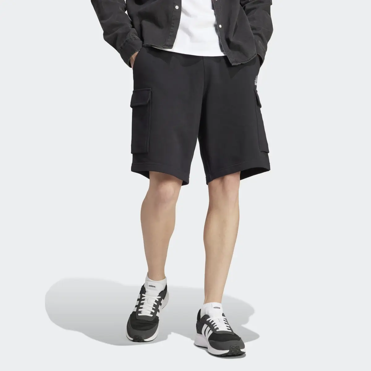 Adidas Essentials French Terry Cargo Shorts. 1