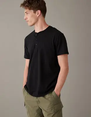 American Eagle Super Soft Legend Henley. 1