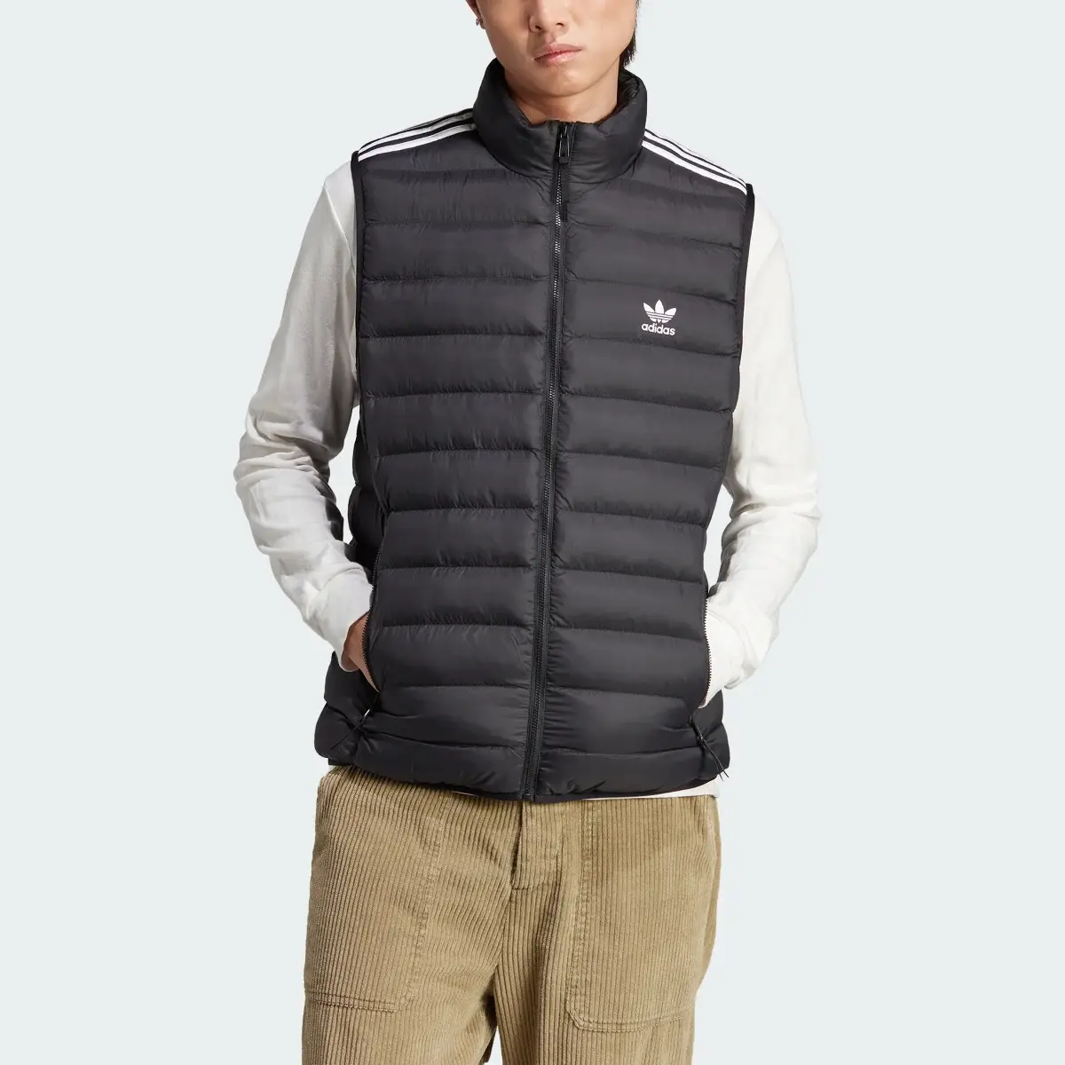 Adidas Padded Stand-Up Collar Puffer Vest. 1