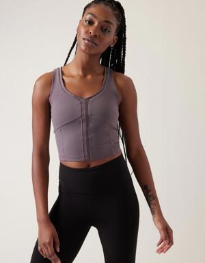 Shanti Crop Tank purple