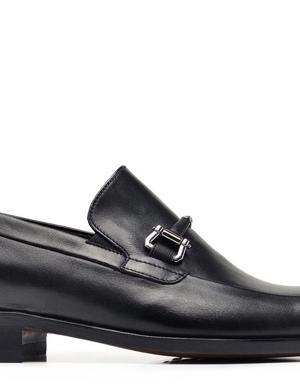 Siyah Klasik Kösele Erkek Ayakkabı -47704-