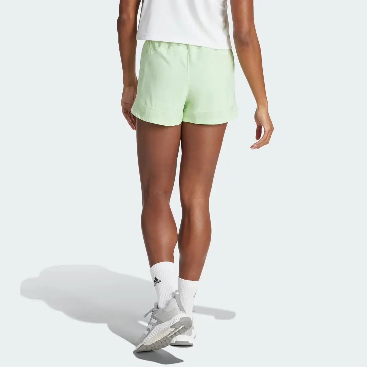 Adidas Pacer Training 3-Stripes Woven High-Rise Shorts. 3