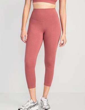 Extra High-Waisted PowerChill Cropped Leggings for Women pink