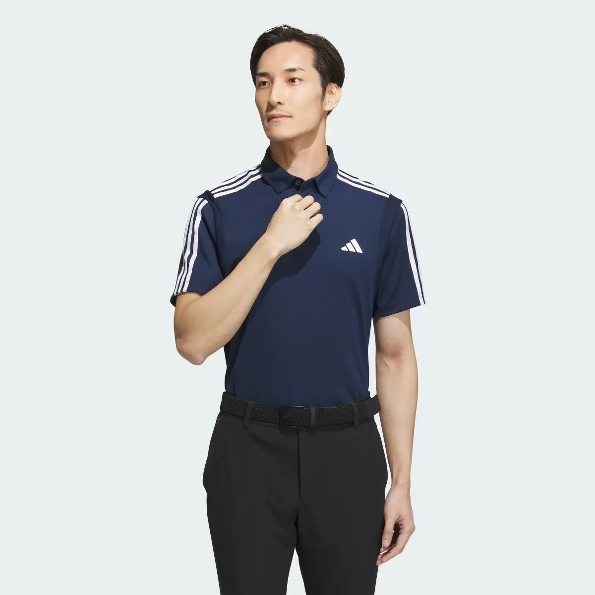 Adidas HEAT.RDY 3-Stripe Short Sleeve Polo Shirt. 2