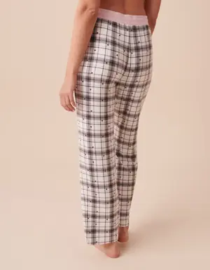 Recycled Fibers Plaid Pajama Pants