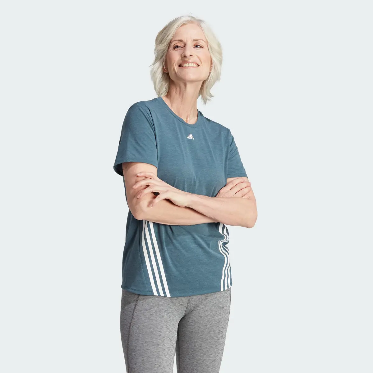 Adidas Train Icons 3-Stripes Tee. 2