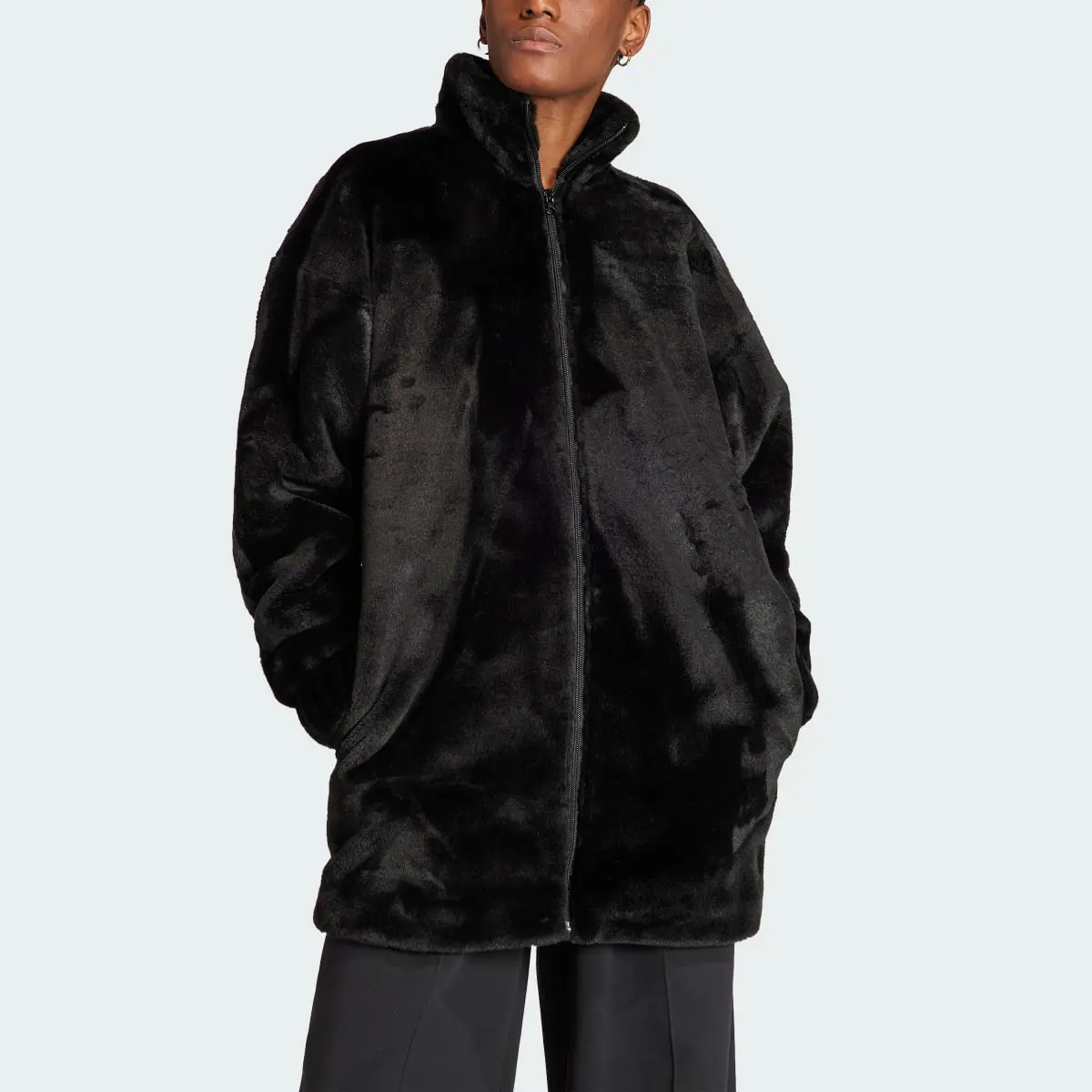 Adidas FAUX FUR JACKET. 1